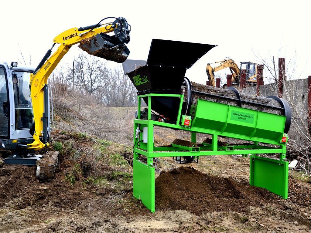 Traserscreen DB-30 Mobile Siebanlage | Siebanlage | Trommelsiebanlage