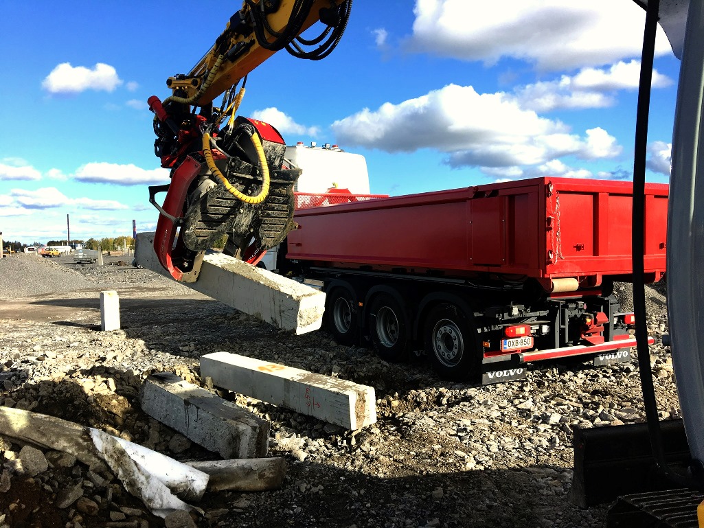 Betonpfahlschneider | Schneidgreifer