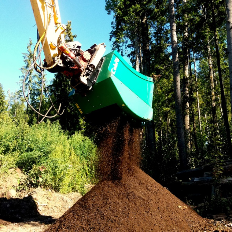 Siebschaufel Bagger | Schaufelseparator