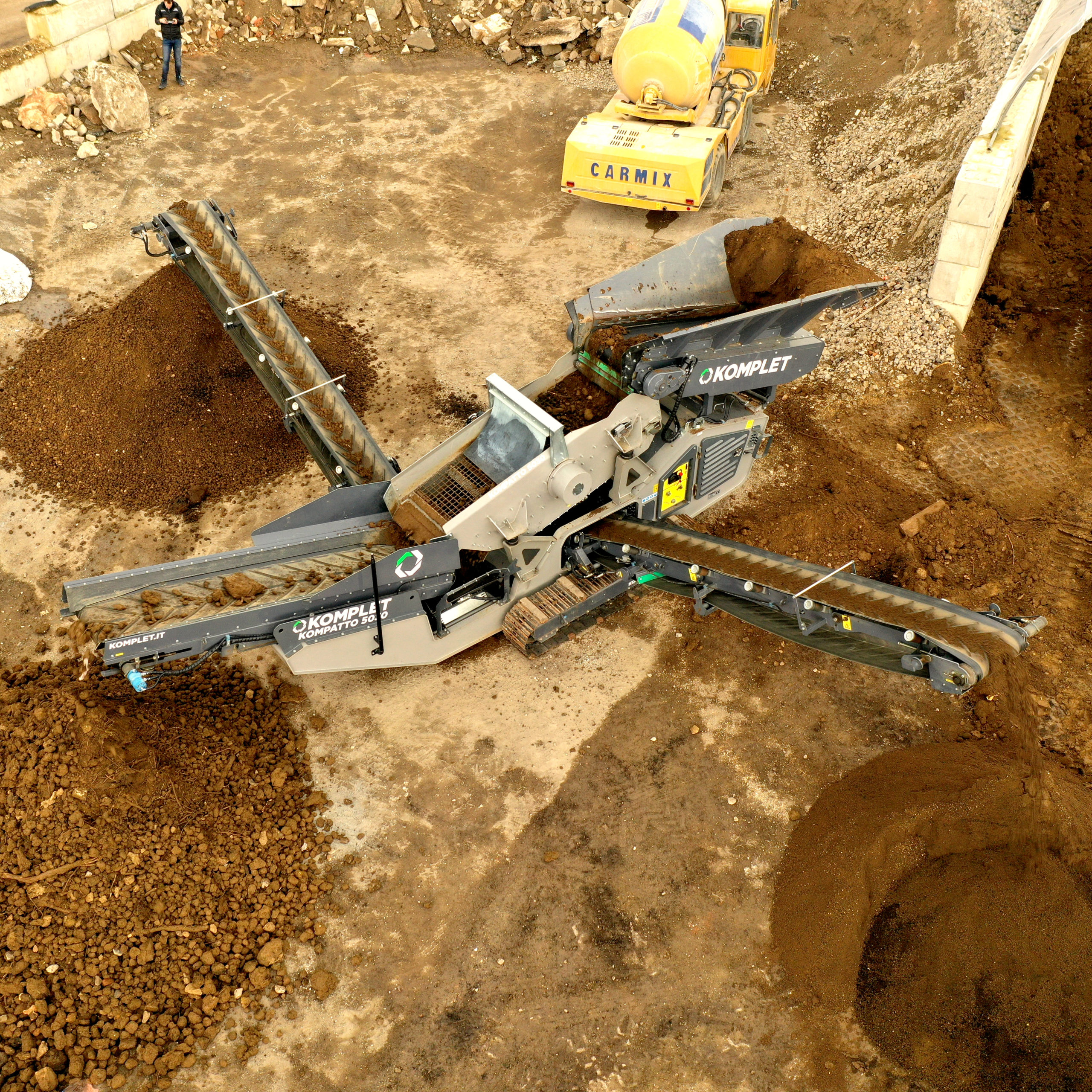 Raupenmobile Siebanlage Komplet Kompatto 5030