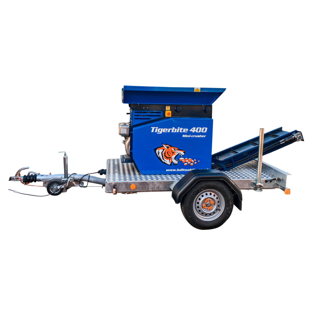 Minibrechanlage Anhänger | Minibrecher TigerBite 400 Trail