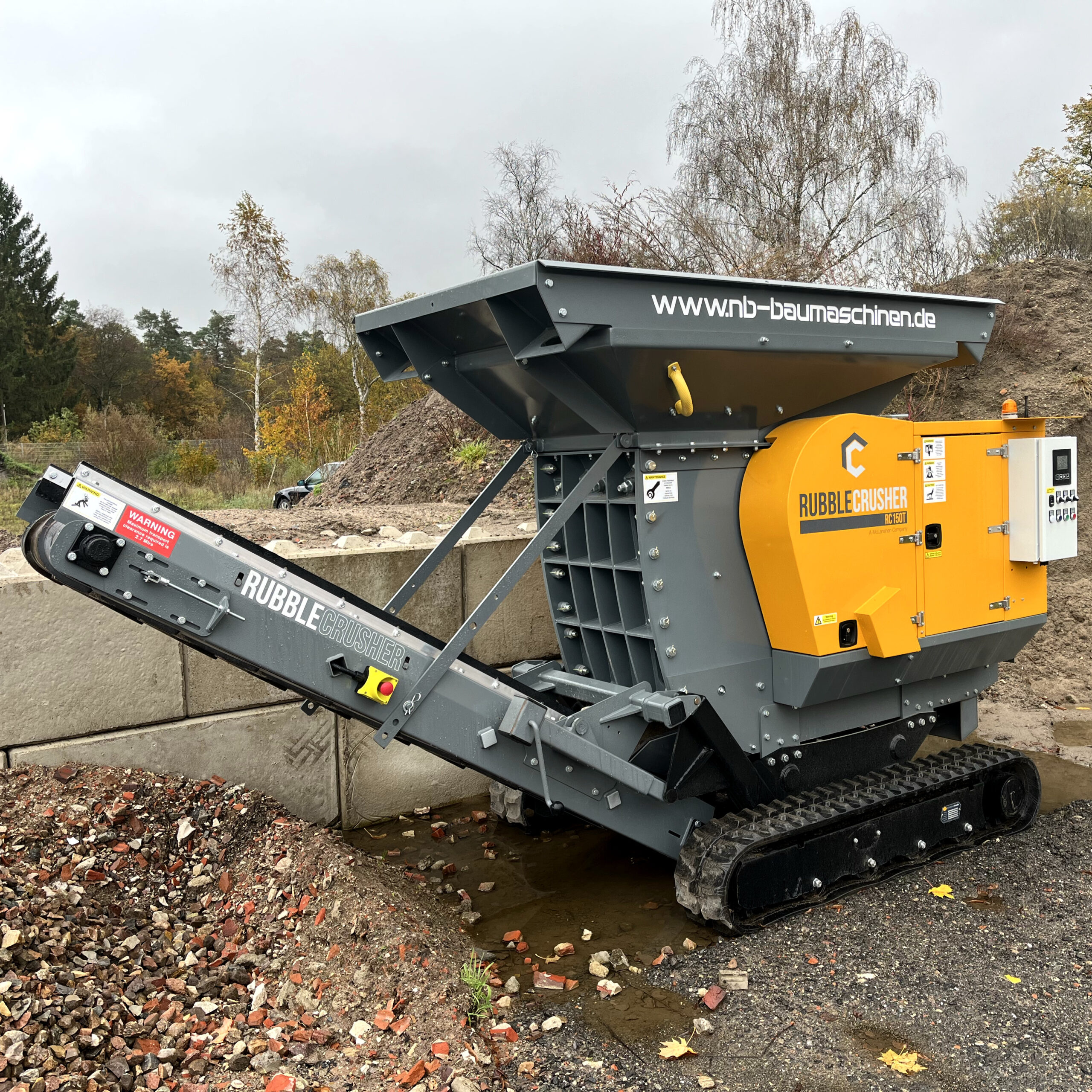 Kettenmobil: bis zu 50t/h Brechleistung