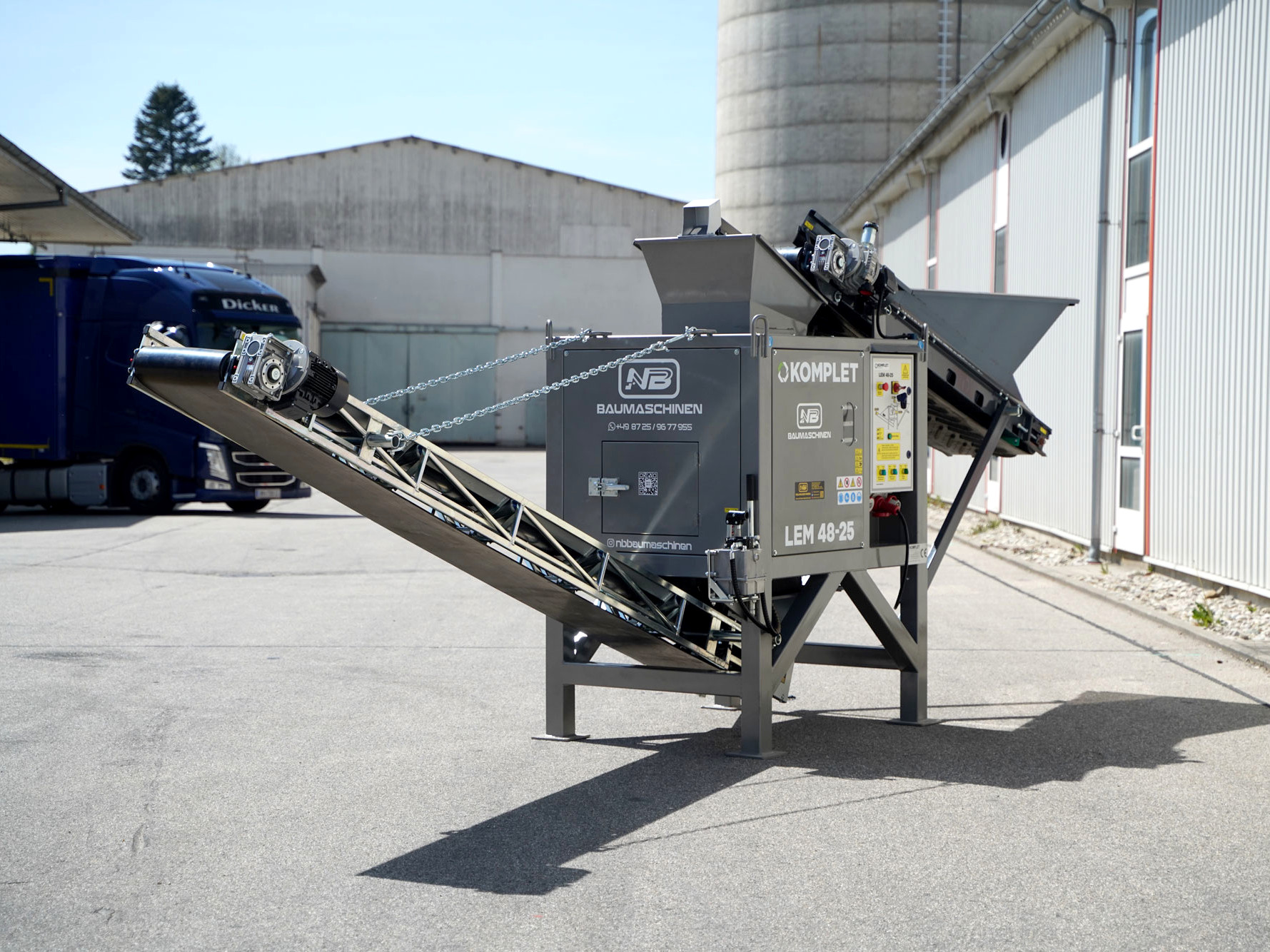 Stationäre Brechanlage: bis zu 30t/h Brechleistung