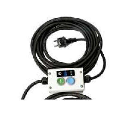 Kabel eines Lichtmasten für die Baustelle.